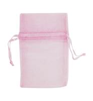 LIGHT PINK ORGANZA DRAWSTRING BAGS 27254-BX